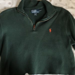 Green Ralph Lauren Quarter zip
